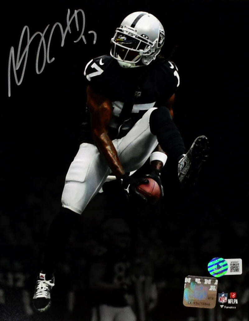 Davante Adams Autographed/Signed Las Vegas Raiders 8x10 Photo Beckett