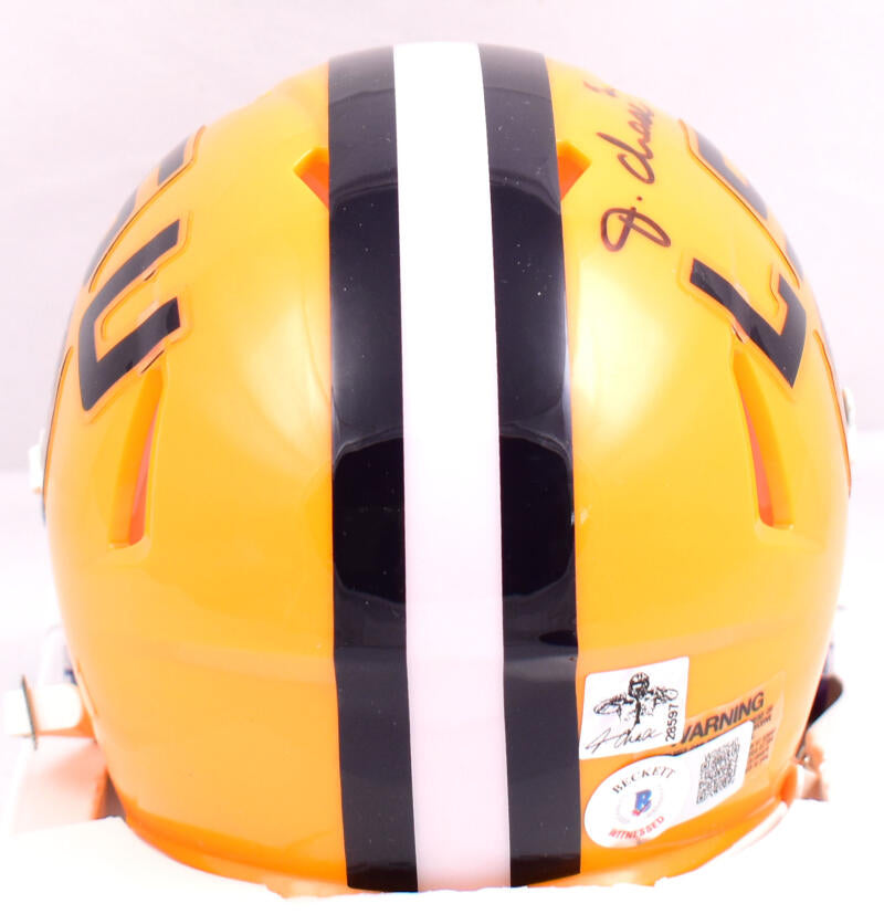 Ja'Marr Chase LSU Tigers Autographed Riddell Speed Mini Helmet