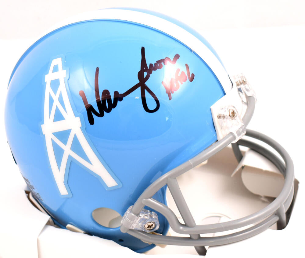 Earl Campbell Signed Houston Oilers 81-96 Mini Helmet-Beckett W