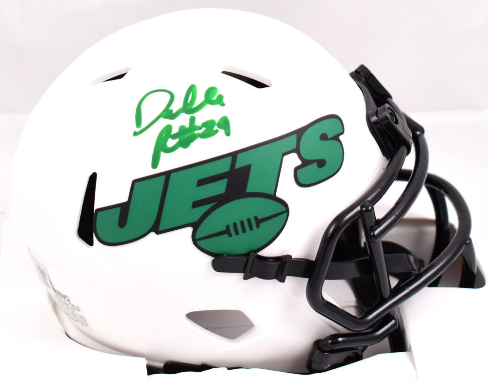 Darrelle Revis Autographed New York Jets Lunar Speed Mini Helmet - Bec –  The Jersey Source