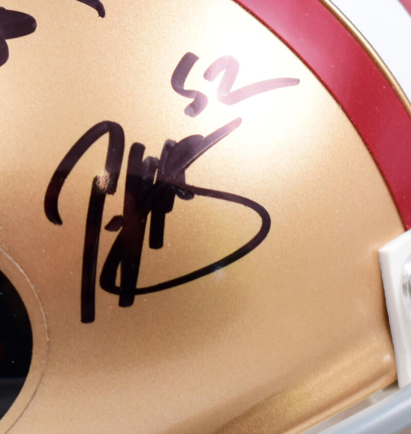 Patrick Willis Autographed Signed Navorro Bowman 49Ers Mini Helmet