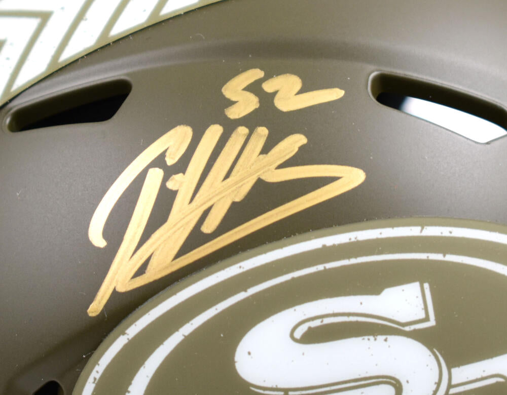 Patrick Willis Signed 49ers Salute to Service Speed Mini Helmet