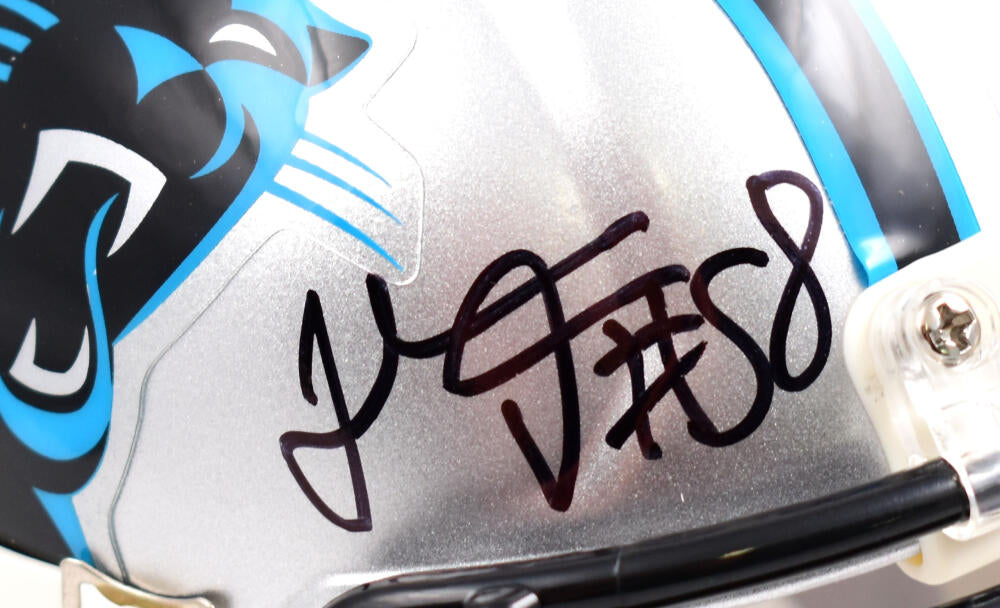 Christian McCaffrey Autograph Helmet Replica Speed Carolina Panthers