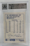 1991 Kenner Starting Lineup #17 Joe Montana Auto SF 49ers BAS Autograph 10  Image 2