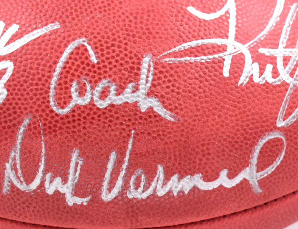 St. Louis Rams Dick Vermeil & Kurt Warner Autographed Football