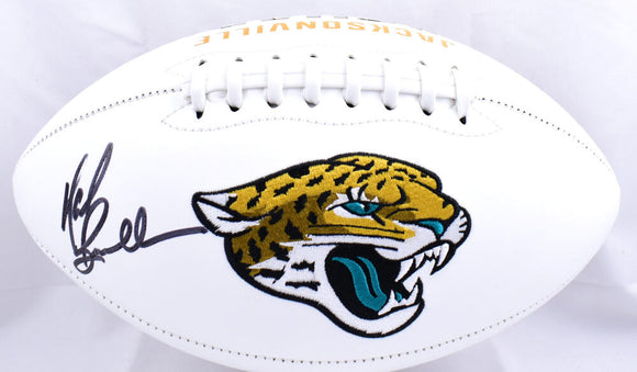 Mark Brunell Autographed Jacksonville Jaguars Logo Football - Prova *Black Image 1