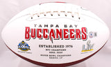 Mike Alstott Autographed Tampa Bay Buccaneers Logo Football- Beckett W Hologram *Black Image 3