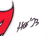 Ronde Barber Autographed Tampa Bay Buccaneers Logo Football w/HOF- Beckett W Hologram *Black Image 2