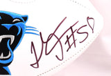 Luke Kuechly Thomas Davis Autographed Carolina Panthers Logo Football- Beckett W Hologram *Black Image 2