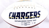 Winslow Fouts Joiner Autographed Chargers Logo Football w/HOF- Beckett W Hologram *Black Image 5