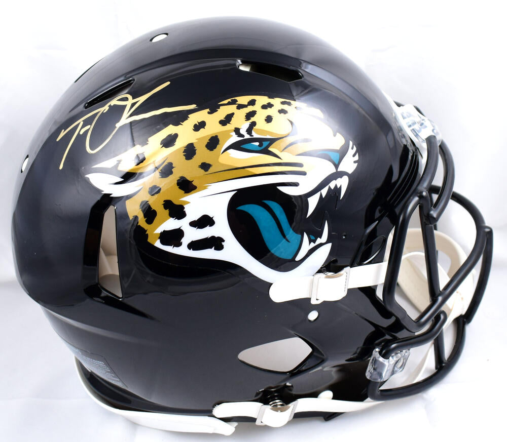 Trevor Lawrence Signed Jacksonville Jaguars Flash Full Size Helmet Fanatics  2