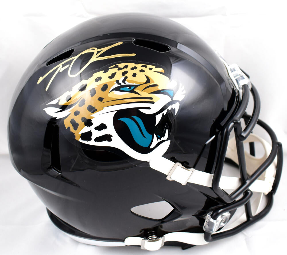 Denver Autographs Trevor Lawrence Autographed Jacksonville Jaguars Speed F/S Helmet Fan 39838