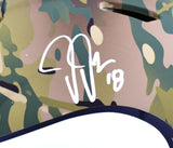 Justin Jefferson Autographed Minnesota Vikings F/S Camo Speed Authentic Helmet- Beckett W Hologram *White Image 2