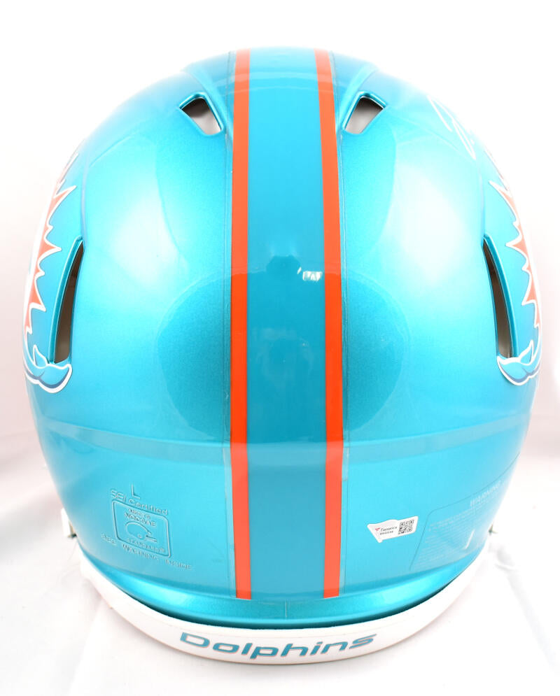 Jaylen Waddle Autographed Miami Dolphins Speed Mini Helmet-Fanatics *Black