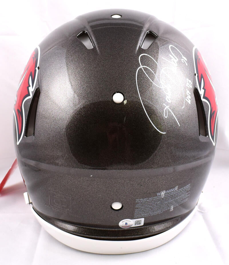 Ronde Barber Signed Autographed Tampa Bay Buccaneers FS Helmet 