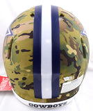 CeeDee Lamb Autographed Dallas Cowboys F/S Camo Speed Authentic Helmet- Fanatics *White Image 3