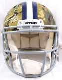 CeeDee Lamb Autographed Dallas Cowboys F/S Camo Speed Authentic Helmet- Fanatics *White Image 4