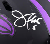 Joe Flacco Ed Reed Ray Lewis Autographed Baltimore Ravens F/S Eclipse Speed Authentic Helmet- Beckett W Hologram *Silver Image 4