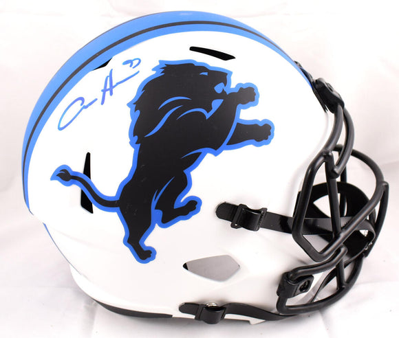Aidan Hutchinson Autographed Detroit Lions F/S Lunar Speed Helmet-Beckett W Hologram *Blue Image 1
