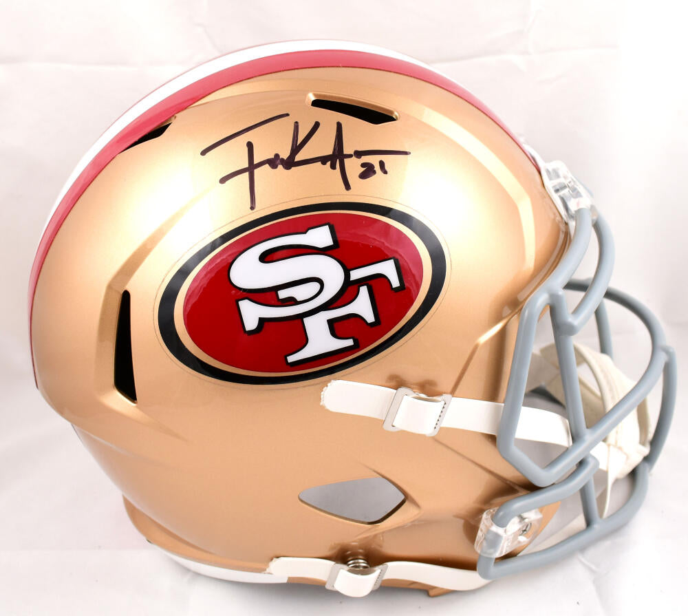 Frank Gore Autographed F/S San Francisco 49ers Speed Helmet-Beckett W – The  Jersey Source