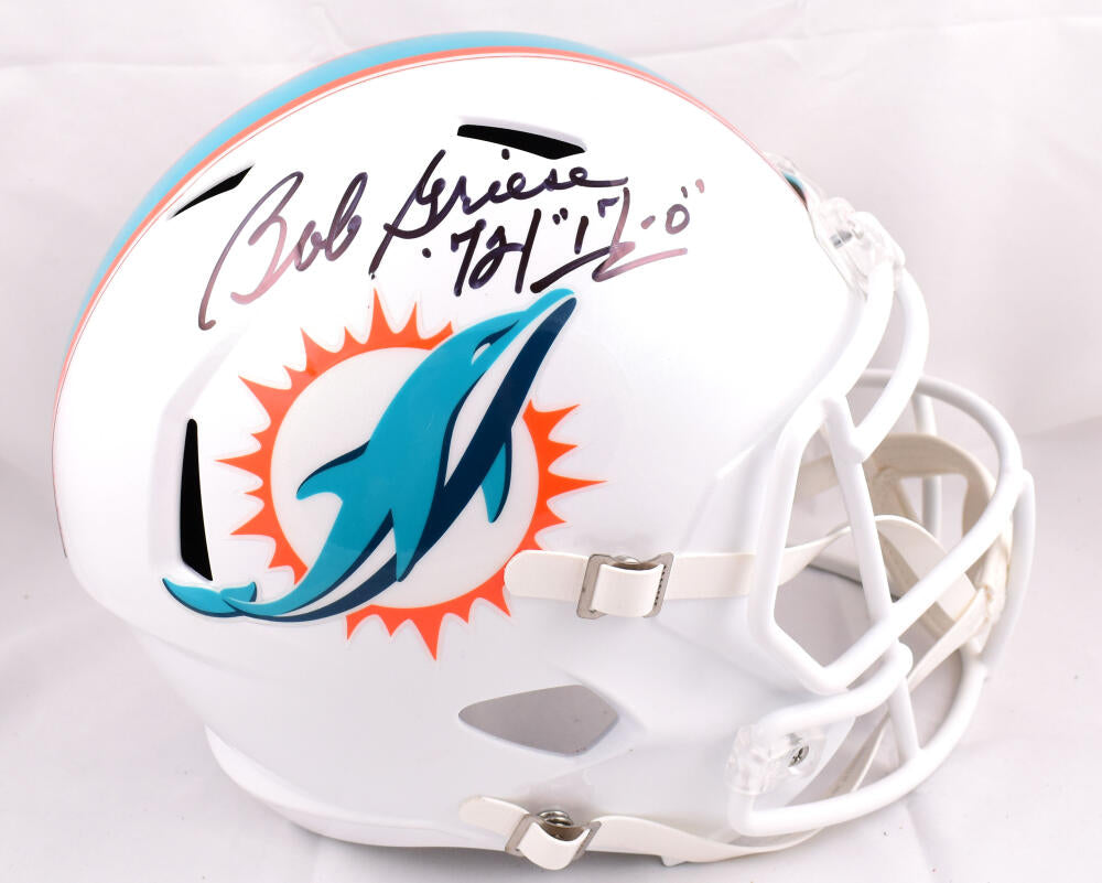 Bob Griese Signed Miami Dolphins Speed Flash NFL Mini Helmet