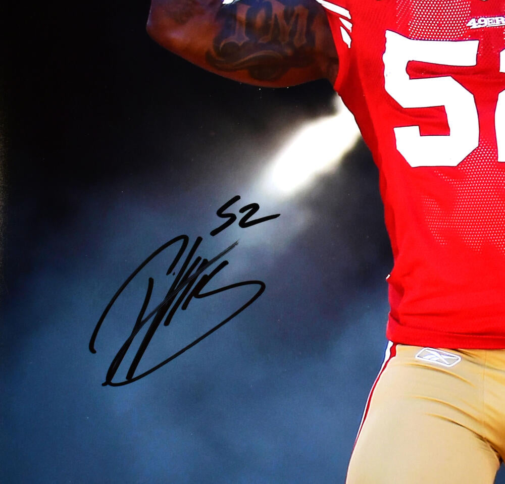 Patrick Willis Signed 49ers 16x20 Photo (Beckett)