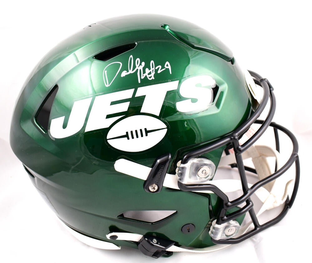 Darrelle Revis Signed Green Jets Full Size Authentic “Speed Flex