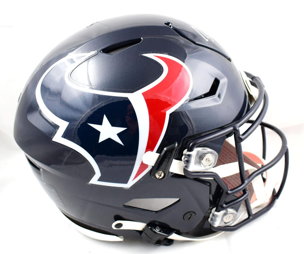 Jj Watt Signed Houston Texans Speedflex Authentic Helmet Beckett Qr