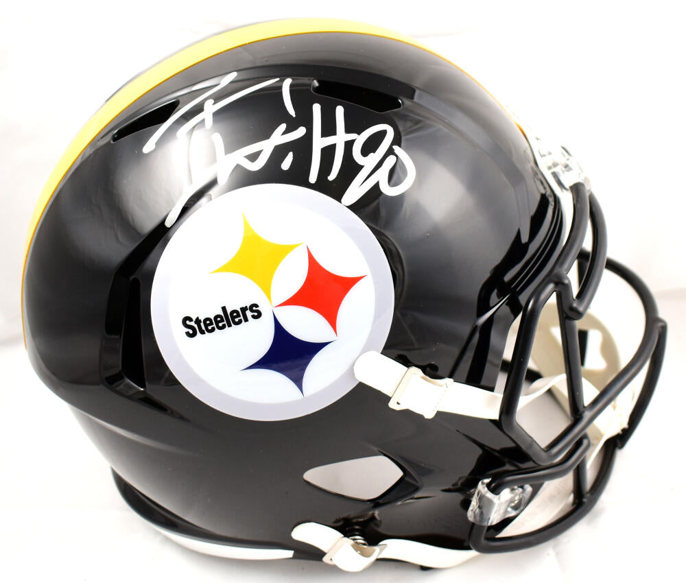 TJ Watt Signed Pittsburgh Steelers Speed Salute to Service NFL Mini Helmet