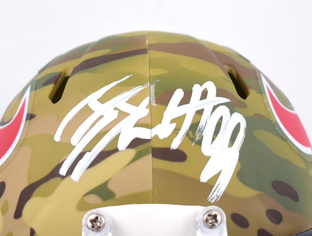 JJ Watt Signed Houston Texans Speed Authentic Flex Salute To Service NFL  Helmet