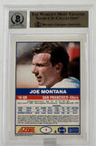 1989 Score #1  Joe Montana Auto San Francisco 49ers BAS Autograph 10 Image 2