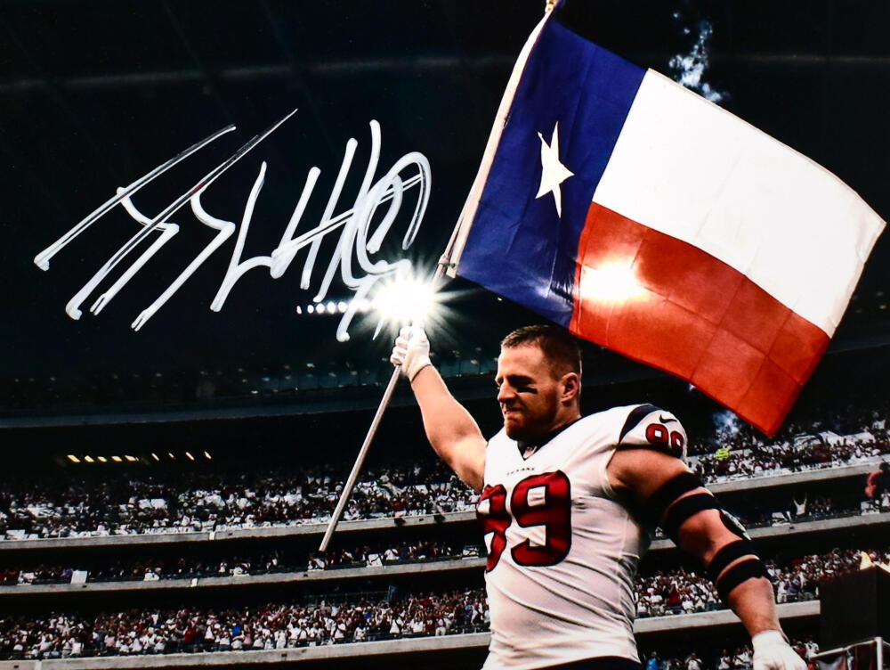 JJ Watt Autographed Houston Texans Logo Football-Beckett W Hologram *B –  The Jersey Source