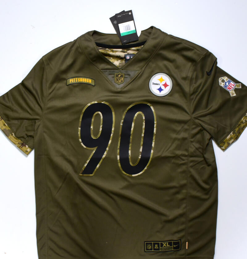 TJ Watt Autographed Pittsburgh Steelers Nike Salute To Service