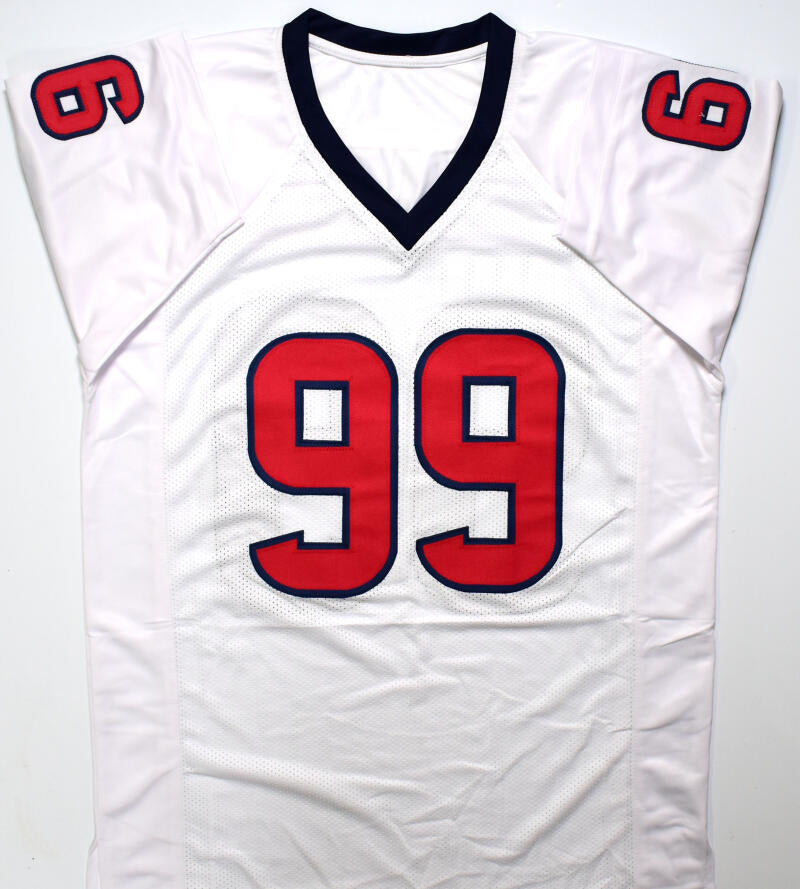 JJ Watt Autographed White Pro Style Jersey - Beckett W Hologram *Black –  The Jersey Source