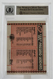 1990 Topps Disclaimer Back #229A Joe Montana Boomer Esiason Dual Signed BAS Autograph 10 Image 2