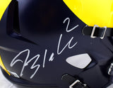 Blake Corum Autographed Michigan Wolverines F/S Speed Helmet- Beckett W Hologram  *Silver Image 2
