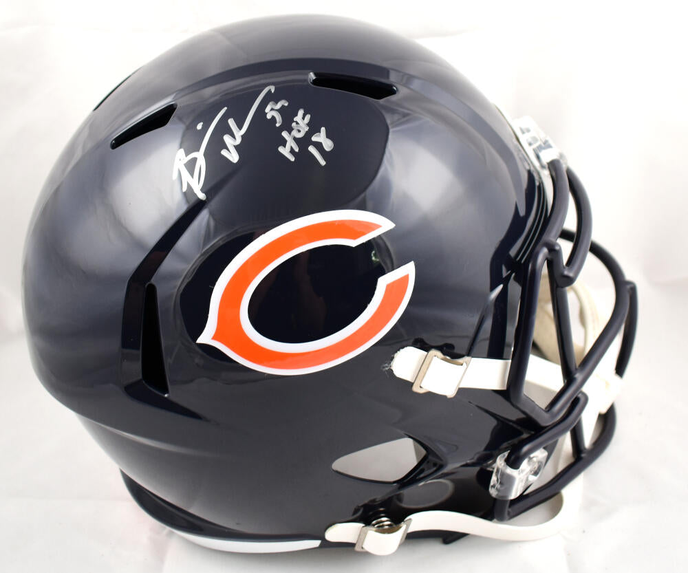 BRIAN URLACHER SIGNED SALUTE TO SERVICE MINI HELMET CHICAGO BEARS