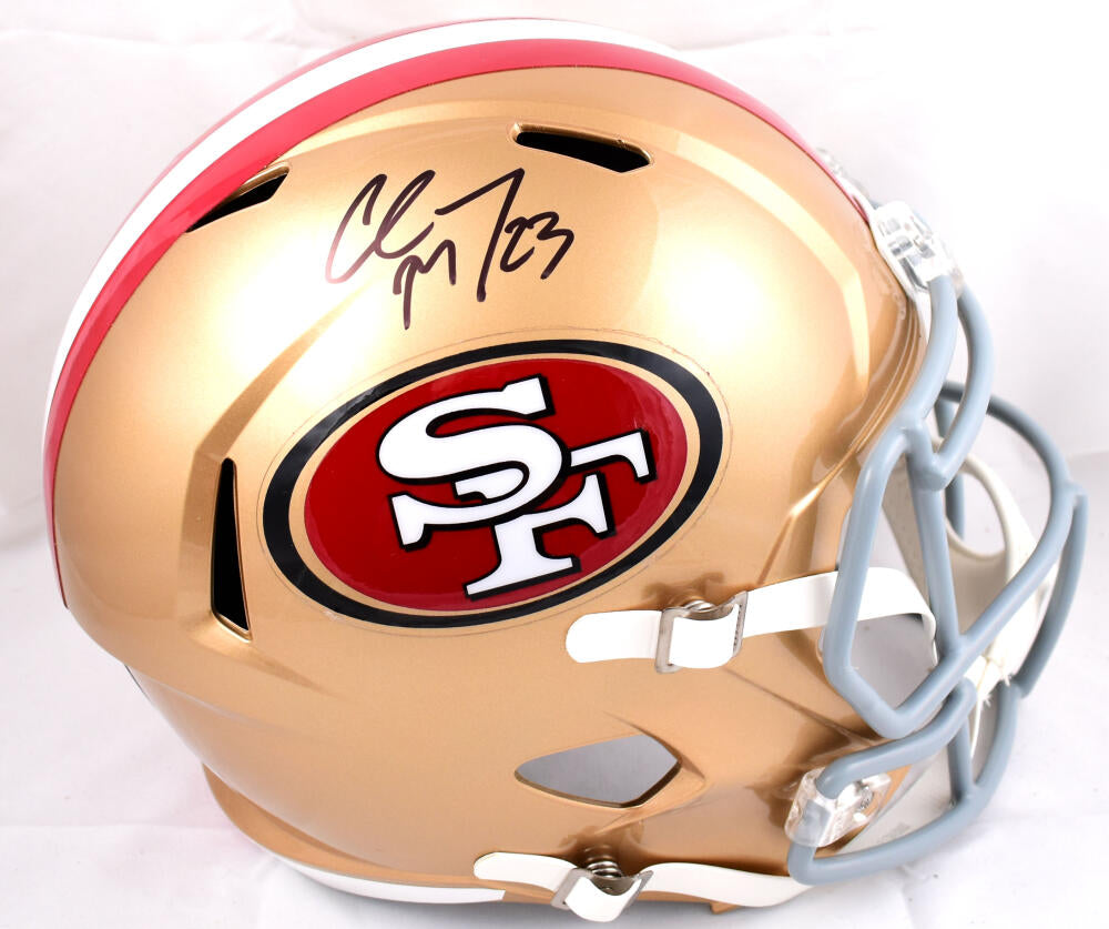 Christian McCaffrey Autographed San Francisco 49ers F/S Speed Authenti –  The Jersey Source