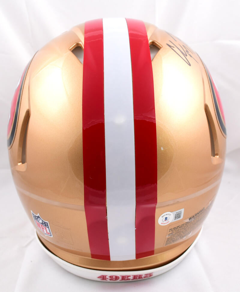 Christian Mccaffrey Autographed Signed 49Ers F/S Flash Speed Authentic  Helmet- Beckett Holo