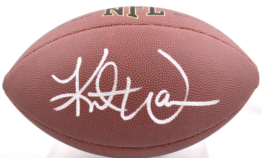 Kurt Warner Autographed Wilson Super Grip Football - Beckett W Hologra –  The Jersey Source