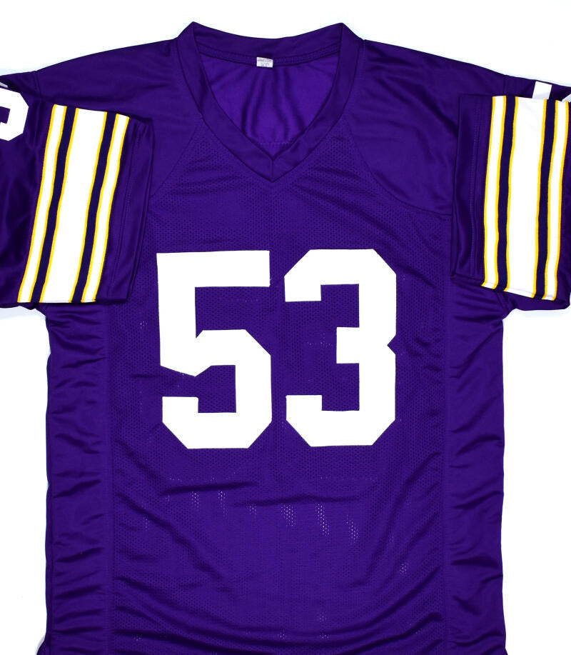 Mick Tingelhoff Autographed Purple Pro Style Jersey W/ HOF - Beckett H –  The Jersey Source