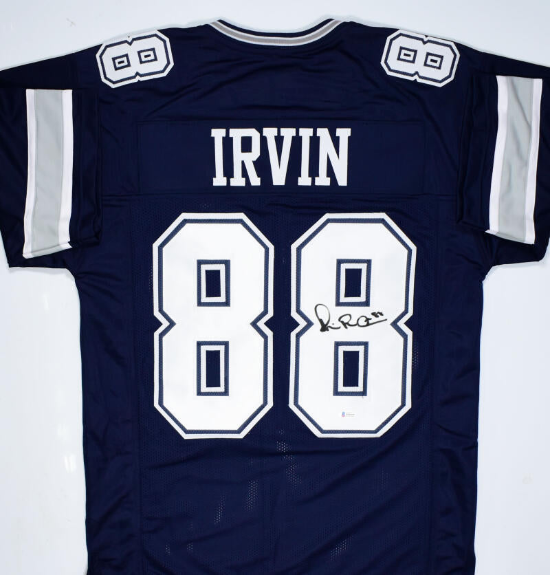 : Michael Irvin Authentic Signed White Pro Style Jersey