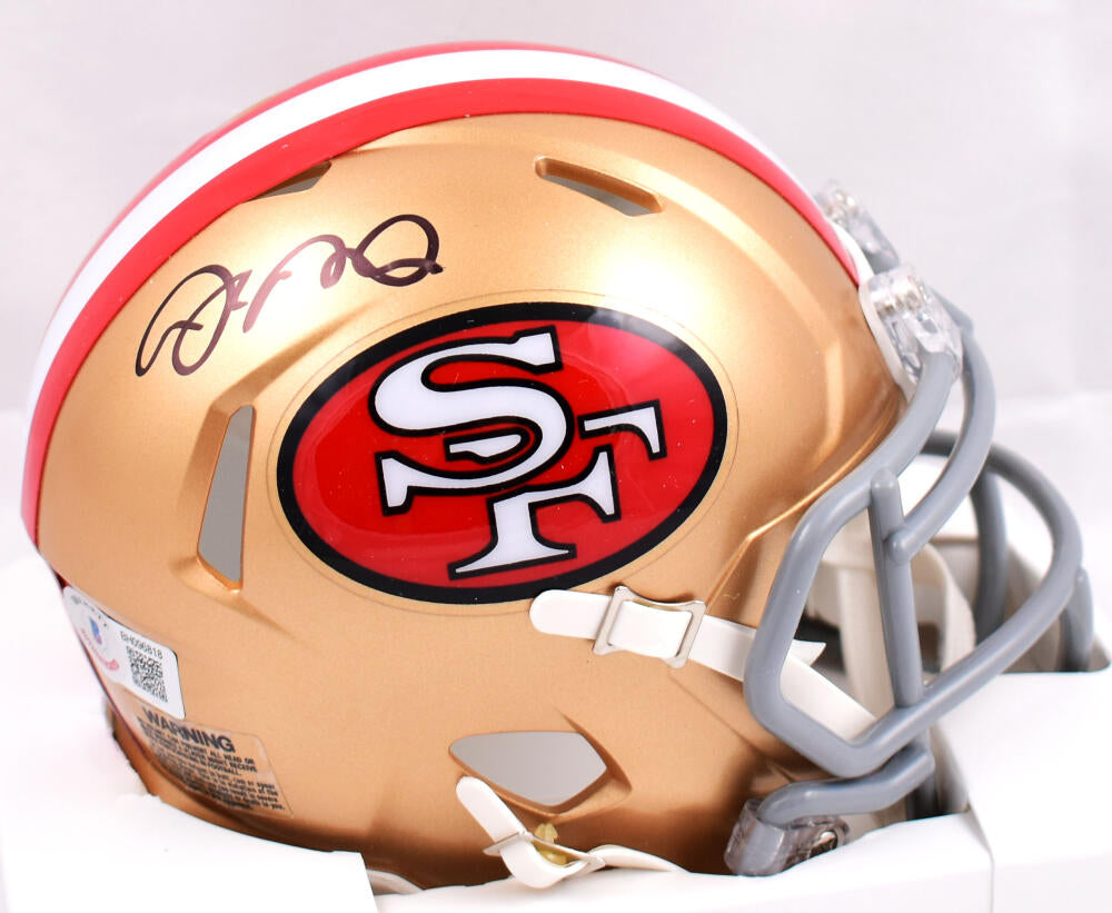 Joe Montana Signed San Francisco 49ers Speed Flash NFL Mini