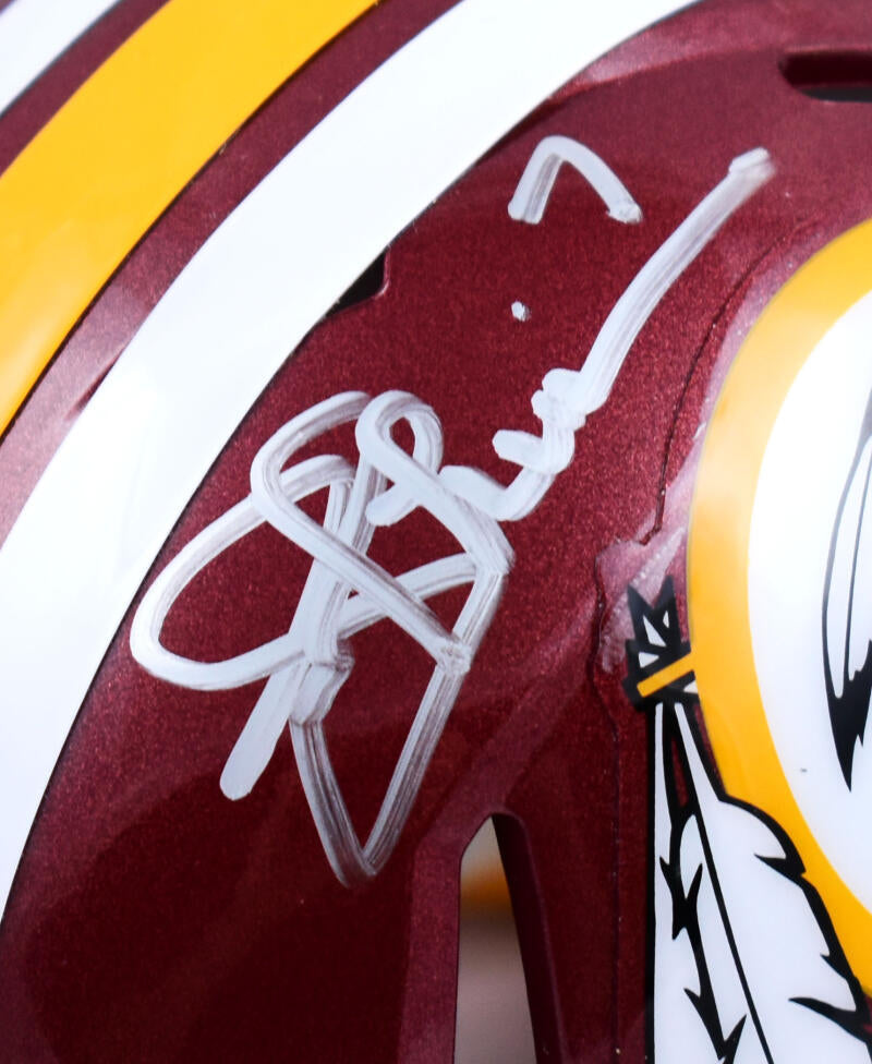 Mark Rypien Joe Theismann autographed signed Washington Redskins mini helmet  JSA