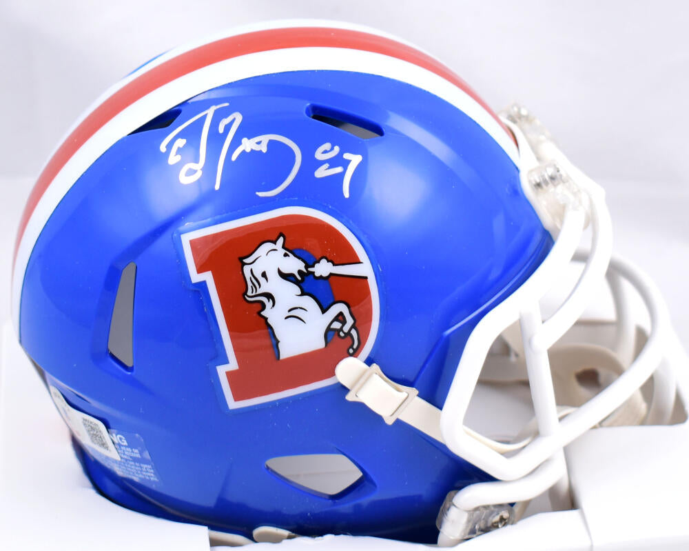 Ed McCaffrey Autographed Denver Broncos 75-96 Speed Mini Helmet