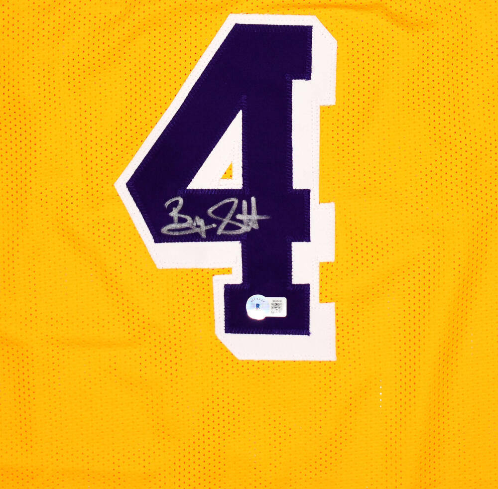 Byron Scott Autographed Los Angeles Yellow Custom Jersey