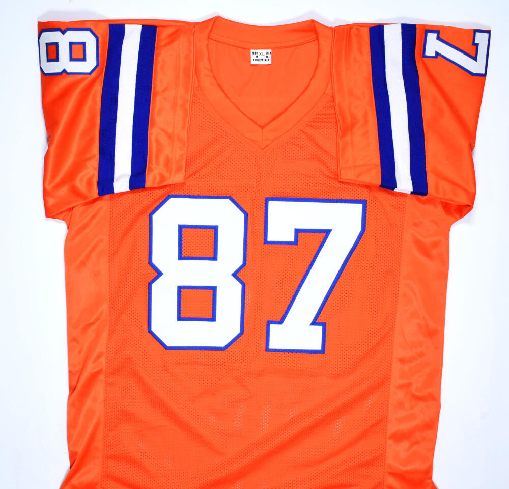 Ed McCaffrey Autographed Orange Pro Style Jersey - Beckett W Hologram – The  Jersey Source