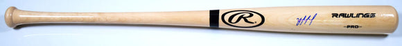 Yordan Alvarez Autographed Blonde Rawlings Pro Baseball Bat - JSA *Blue Image 1