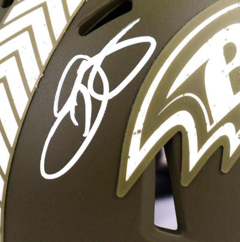 Odell Beckham Jr. Baltimore Ravens Autographed Riddell Speed Mini Helmet