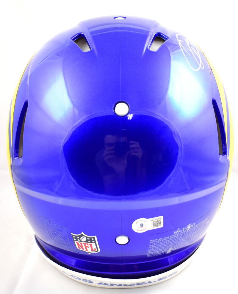 Odell Beckham Jr. Los Angeles Rams Autographed Riddell Speed Logo Authentic  Helmet